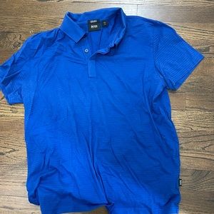 Boss regular fit mercerised cotton polo